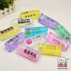 Túi Trượt GUDETAMA Họa Tiết Hoa Quả & Động Vật - Đồ Chơi Giải Tỏa Stress Silicone Không Dính, Dễ Sử Dụng