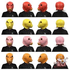 Mặt Nạ Hóa Trang Phù Thủy Đầu Cá Xanh Lá Silicone - Đạo Cụ Cosplay Hóa Trang, Tiệc Halloween, Giáng Sinh, Phục Sinh