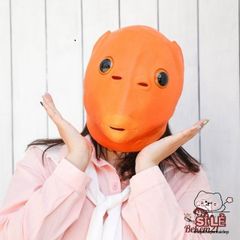 Mặt Nạ Hóa Trang Phù Thủy Đầu Cá Xanh Lá Silicone - Đạo Cụ Cosplay Hóa Trang, Tiệc Halloween, Giáng Sinh, Phục Sinh