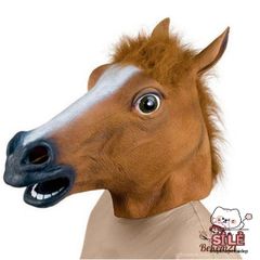 Mặt Nạ Hóa Trang Đầu Ngựa Latex - Phụ Kiện Halloween Cho Tiệc Hóa Trang, Quà Tặng Độc Đáo Cho Mọi Dịp