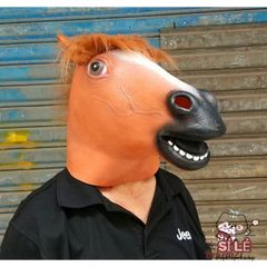 Mặt Nạ Hóa Trang Đầu Ngựa Latex - Phụ Kiện Halloween Cho Tiệc Hóa Trang, Quà Tặng Độc Đáo Cho Mọi Dịp