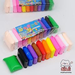 Combo 12 Gói Đất Sét Nhật Soft Clay - Nguyên Liệu Hoàn Hảo Cho Làm Butter Slime Thoải Mái và Sáng Tạo!