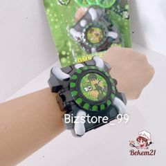 Đồng Hồ Đeo Tay Ben 10 Cho Trẻ Em - Mô Phỏng Điện Thoại, Kèm 3 Thẻ Bài - Đồ Chơi An Toàn và Giá Trị Giải Trí Cao