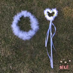 Vòng Đeo Đầu Hóa Trang Thiên Thần Cosplay - Phụ Kiện Tiệc Tùng Đẹp, Chất Liệu Lông Giả Thật, Dành Cho Trẻ Em và Người Lớn