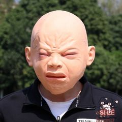 Mặt Nạ EM BÉ KHÓC Định Hình Nhân Vật ĐỨC TikTok Cho Halloween - Chất Liệu Latex Thoải Mái, Phù Hợp Hóa Trang, Tiệc Tùng
