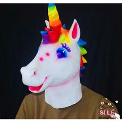 Mặt Nạ Ngựa Một Sừng BoJack Horseman 7 Màu - Đạo Cụ Cosplay Halloween Độc Đáo Cho Nam Nữ, Đồ Chơi Hóa Trang Vui Nhộn