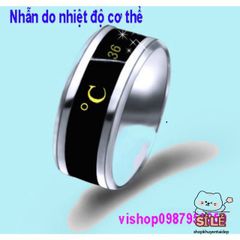 Nhẫn Đo Nhiệt Độ Thời Tiết và Cơ Thể - Nhẫn Thông Minh Kháng Nước Đổi Màu Tâm Trạng, Thiết Kế Hợp Kim, 5 Kích Cỡ
