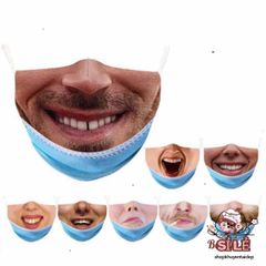 Mặt Nạ Halloween Thời Trang Cảm Xúc - Có Thể Giặt Lại, Thiết Kế Độc Đáo, Khẩu Trang Mới Lạ, Quà Tặng Tuyệt Vời
