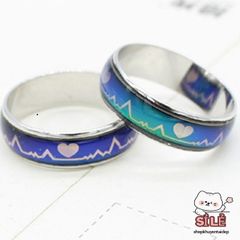 Nhẫn Thép Titan Thay Đổi Màu Theo Tâm Trạng - Đo Nhịp Tim Cảm Xúc Chất Lượng Cao - Quà Tặng Độc Đáo