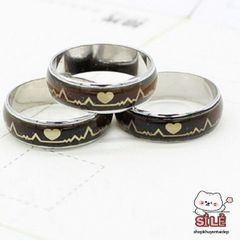 Nhẫn Thép Titan Thay Đổi Màu Theo Tâm Trạng - Đo Nhịp Tim Cảm Xúc Chất Lượng Cao - Quà Tặng Độc Đáo