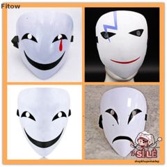 Mặt Nạ Cosplay Hiruko Đen Trắng - Mặt Nạ Anime Độc Đáo Cho Người Hâm Mộ - Quà Tặng Thú Vị Dành Cho Fans Anime