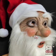 Mặt Nạ 3D Ông Già Noel Cosplay - Phụ Kiện Hóa Trang Tái Sử Dụng Cho Người Lớn - Thời Trang Giáng Sinh Vui Nhộn