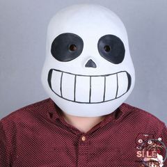 Mặt Nạ Hóa Trang Papyrus - Phụ Kiện Cosplay Halloween Nhân Vật Game Legend Of The Sans - Mặt Nạ Cao Su Mắt Xanh/Đen