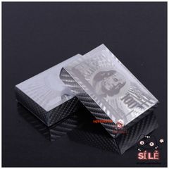 Bộ Bài Nhựa Chống Thấm 52 Lá Bạc Sang Trọng, Tài Lộc May Mắn, Bền Chắc Không Gãy - Quà Tặng Độc Đáo Cho Người Thích Chơi Bài