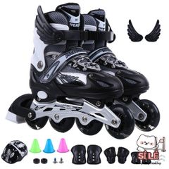 Giày Patin 4 Bánh Điều Chỉnh Kích Thước Cho Trẻ Em & Người Lớn - Mẫu Mới 2020, Giày Trượt Cao Cấp Nhiều Màu Sắc