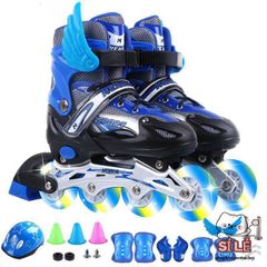 Giày Patin 4 Bánh Điều Chỉnh Kích Thước Cho Trẻ Em & Người Lớn - Mẫu Mới 2020, Giày Trượt Cao Cấp Nhiều Màu Sắc