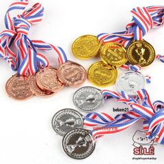 Bộ Huy Chương Thể Thao Cao Cấp - Giải Thưởng Vàng Bạc Đồng Nhựa An Toàn 6 Kiểu Độc Đáo Cho Trẻ Em và Người Lớn