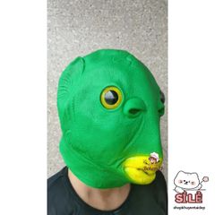 Mặt Nạ Cosplay Cá Da Xanh Silicon Vui Nhộn - Đồ Trang Trí Halloween, Tiệc Tùng & Hoạt Động Giải Trí