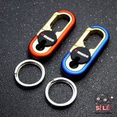 Móc Khóa Cao Cấp OMUDA 3754 - Móc Khóa Xe Máy và Ô Tô Inox Chống Gỉ, Phong Cách Thời Trang Thanh Lịch, Màu Cam và Xanh
