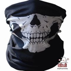 Khẩu Trang Đầu Lâu Xương Ma Đa Năng 50cm - Khăn Vải Lanh Thoáng Mát Chống Nắng, Phượt, Dã Ngoại, Thời Trang Cho Bạn Trẻ