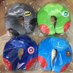 Gối Kê Cổ Avengers Dễ Thương - Phụ Kiện Du Lịch Cao Cấp Cho Người Lớn Và Trẻ Em - 30x33CM, Vải Velboa Mềm Mại