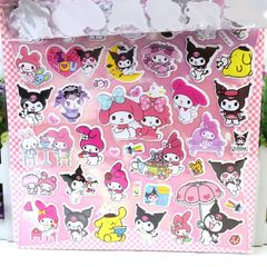 Bộ Hình Dán Xe Hơi Hình Mèo Dễ Thương - Sticker PVC Chống Nước Trang Trí Ô Tô, Laptop, Đồ DIY Thời Trang