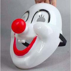 Mặt Nạ Chú Hề Mũi Đỏ - Mặt Nạ Halloween Vui Nhộn Chất Liệu PVC Cho Tiệc Hóa Trang, Biểu Diễn Sân Khấu và Lễ Hội