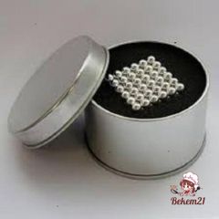 Nam châm bi tròn bạc 216 viên Buckyball - Đồ chơi sáng tạo phát triển trí tuệ cho trẻ em và người lớn, giải tỏa căng thẳng