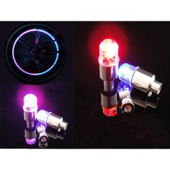 Bộ 2 Đèn Led Neon Gắn Van Bánh Xe Đạp & Xe Máy - Đèn Cảm Biến Ánh Sáng 7 Màu Cho Xe Thêm Phong Cách, An Toàn Khi Lưu Thông
