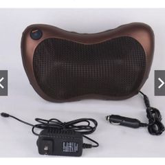 Gối Massage Hồng Ngoại Đa Chức Năng - 8 Bi Trị Liệu Giảm Đau Cổ Vai Gáy - Bảo Hành 36 Tháng - Tiện Lợi Sử Dụng Trên Ô Tô