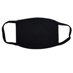 Khẩu Trang Cotton Đen Chống Bụi In Hình Gấu Dễ Thương - Thoáng Khí, Thoải Mái, Dành Cho Mọi Lứa Tuổi