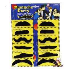 Râu Giả Đen Hóa Trang Halloween Vui Nhộn Cho Nam - Phụ Kiện Tiệc Tùng Độc Đáo, Dễ Dàng Sử Dụng