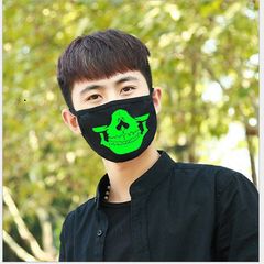 Khẩu Trang Dạ Quang Hình Đầu Lâu Phát Sáng Trong Đêm - Mặt Nạ Halloween Unisex Thoải Mái, Luminous Skull Face Mask