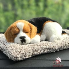 Búp Bê Chú Chó Gỗ Than Hoạt Tính - Trang Trí Nội Thất Xe Hơi & Quà Tặng Đáng Yêu Cho Trẻ Em - Kích Thước 24x20cm