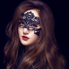 Mặt Nạ Mắt Ren Xuyên Thấu Gợi Cảm - Phụ Kiện Thời Trang Mysterious Cho Halloween và Cosplay