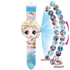 Đồng Hồ Gấu Dâu Đeo Tay - Đồng Hồ Điện Tử Chiếu Hình 3D Dễ Thương Cho Bé - Quà Tặng Hoàn Hảo Cho Trẻ Em