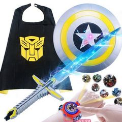 Áo Cho Trẻ Em Transformers Optimus Prime Bumblebee - Áo Choàng Hóa Trang Siêu Anh Hùng Halloween, Thời Trang Bé Trai 90-130cm