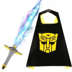 Áo Cho Trẻ Em Transformers Optimus Prime Bumblebee - Áo Choàng Hóa Trang Siêu Anh Hùng Halloween, Thời Trang Bé Trai 90-130cm