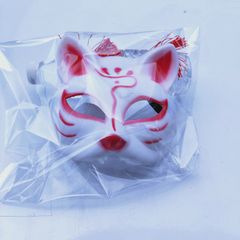 Mặt Nạ Hóa Trang Cáo Phong Cách Nhật Bản - Mặt Nạ Nửa Mặt Đính Tua Rua, Phụ Kiện Cosplay Độc Đáo