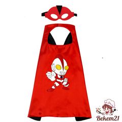 Áo thun bé trai Siêu Nhân Người Dơi DINO - Áo phông ngắn tay kèm áo choàng mùa hè cho trẻ từ 2-8 tuổi, chất cotton mềm mại