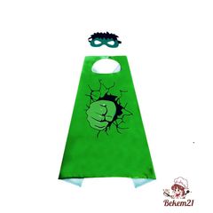 Bộ Đồ Hóa Trang Siêu Anh Hùng Cho Bé Trai - Áo Choàng, Mặt Nạ Hulk, Ironman, Người Nhện - Set Cosplay Avengers Marvel 3 Món