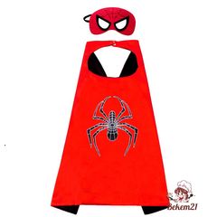 Bộ Đồ Hóa Trang Siêu Anh Hùng Cho Bé Trai - Áo Choàng, Mặt Nạ Hulk, Ironman, Người Nhện - Set Cosplay Avengers Marvel 3 Món