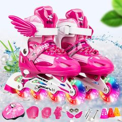 Giày Trượt Patin Cao Cấp 2901 Đèn LED 4 Màu - Giày Patin Cho Bé & Người Lớn, Bảo Hộ & Phụ Kiện Đi Kèm