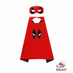 Bộ quần áo Captain America cho bé kèm áo choàng và mặt nạ - Thời trang trẻ em 2-8 tuổi, chất liệu cotton an toàn