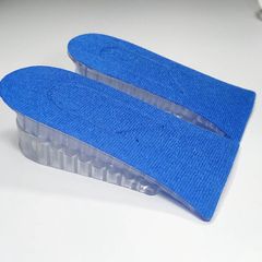 Set 2 Miếng Độn Đế Giày Silicon Êm Chân - Lót Giày Tăng Chiều Cao 3,5-4cm Cho Cả Nam Nữ - Đen Siêu Thoải Mái