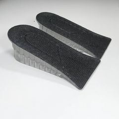 Set 2 Miếng Độn Đế Giày Silicon Êm Chân - Lót Giày Tăng Chiều Cao 3,5-4cm Cho Cả Nam Nữ - Đen Siêu Thoải Mái