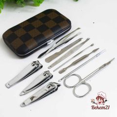 Bộ Dụng Cụ Cắt Móng Tay 10 Món Cao Cấp - Hộp Da Sang Trọng, Chất Liệu Thép Không Gỉ, Thiết Kế Gọn Nhẹ, Quà Tặng Hoàn Hảo