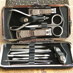 Bộ Dụng Cụ Bấm Móng Tay 12 Món Cao Cấp Kèm Hộp Da Sang Trọng - Dụng Cụ Làm Nail Tiện Dụng Cho Nữ