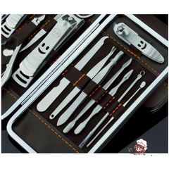 Bộ Dụng Cụ Bấm Móng Tay 12 Món Cao Cấp Kèm Hộp Da Sang Trọng - Dụng Cụ Làm Nail Tiện Dụng Cho Nữ