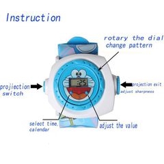 Đồng Hồ LED Chiếu Sáng 3D Hình Hello Kitty & Doraemon - 20 Mẫu Hình Dễ Thương Cho Trẻ Em - Quà Tặng Độc Đáo